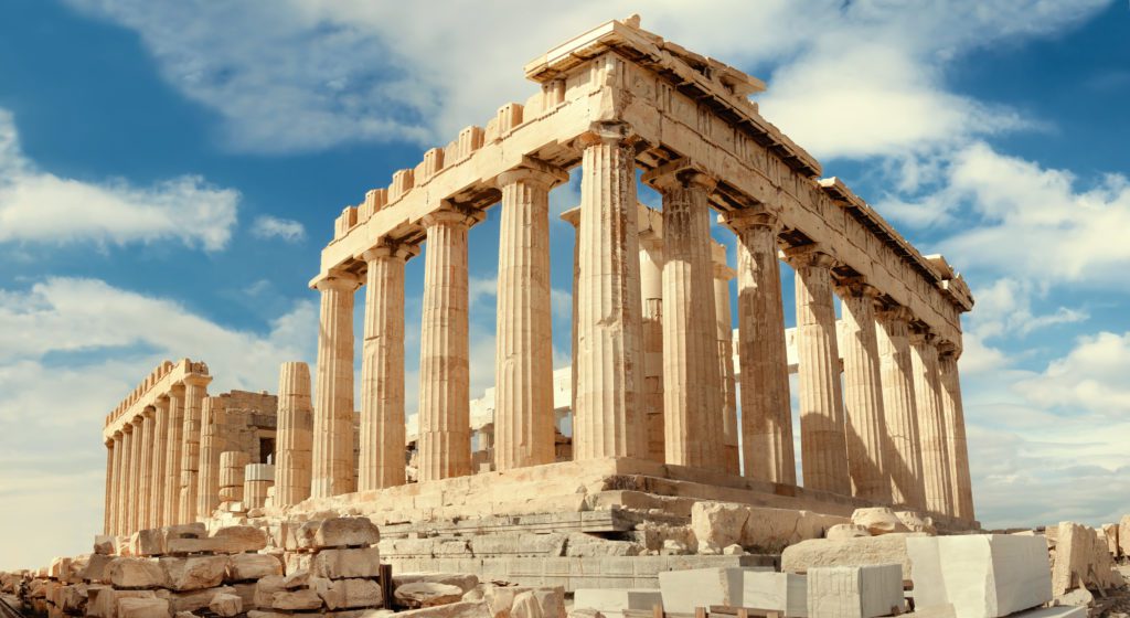 Parthenon on the Acropolis in Athens, Greece