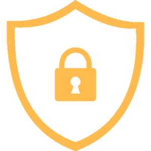 shield lock line icon